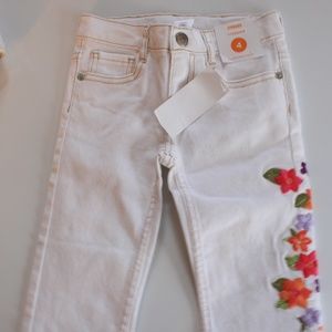 Gymboree Floral Jeans